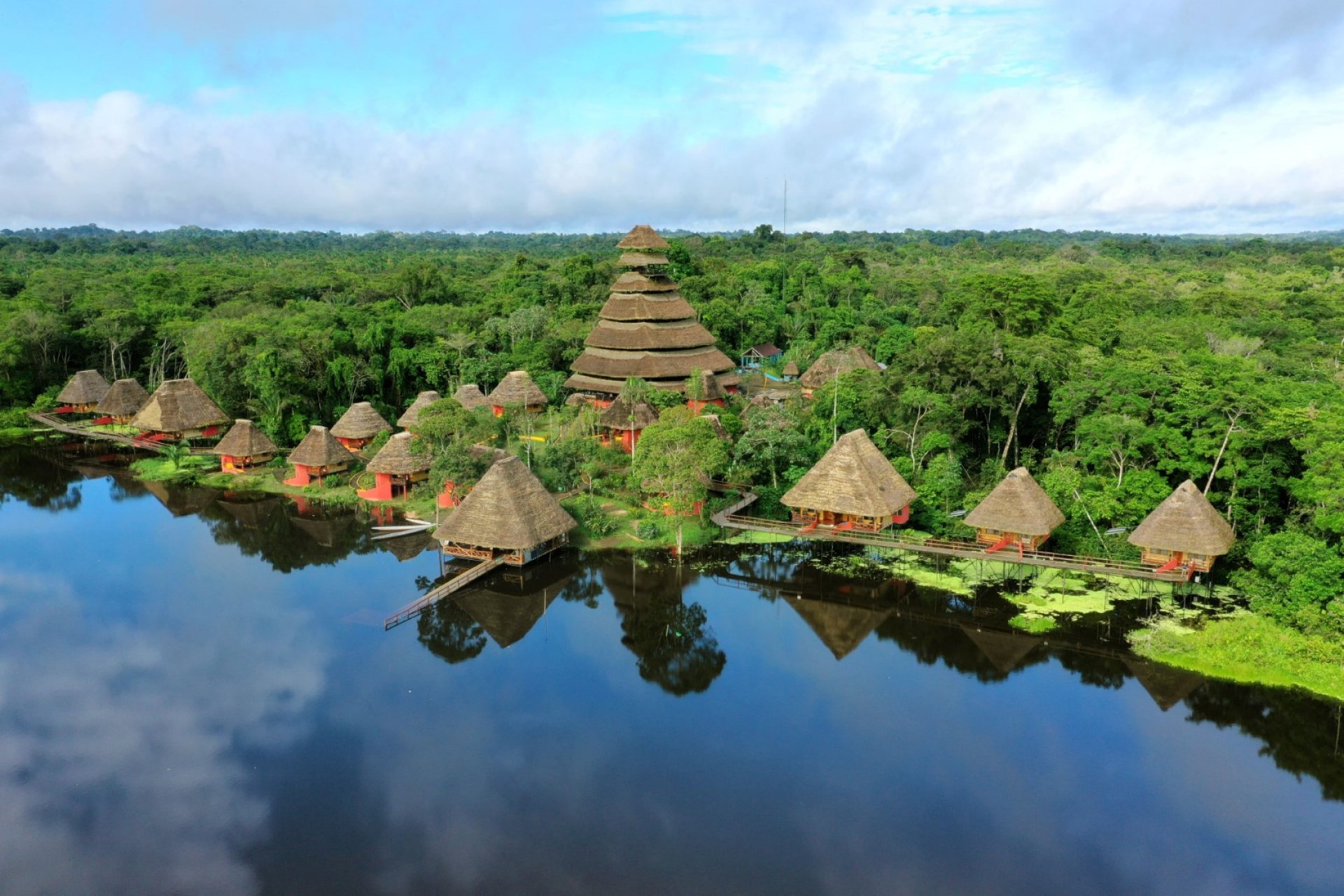 Lodge en la Amazonía